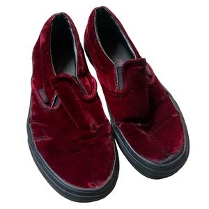 COPY - Red Velvet Slip On Vans